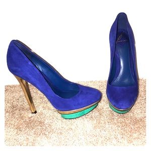 Brian Atwood Suede designer pumps